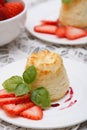 Cottage cheese souffle(casserole) Royalty Free Stock Photo