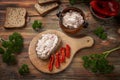 Cottage cheese spread Royalty Free Stock Photo