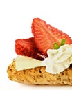 Cottage Cheese and Strawberry Sandwich