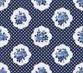 Cottage chic roses pattern