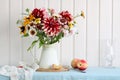 Cottage core. Still life with flowers. Royalty Free Stock Photo