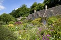 Cottage garden at Bibury Royalty Free Stock Photo