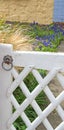 Cottage garden lattice gate