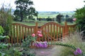 Cottage Garden looking onto fields