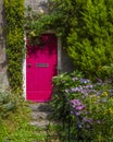 Cottage on Gold Hill in Shaftesbury in Dorset, UK Royalty Free Stock Photo