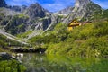 Cottage at the Green lake in the High Tatras