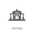 Cottage icon. Trendy Cottage logo concept on white background fr Royalty Free Stock Photo