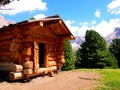 Cottage in Italian Dolomites in summer Royalty Free Stock Photo