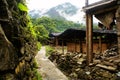 Cottage of the Lisu nationality Royalty Free Stock Photo