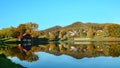 Cottage in the middle of the lake Royalty Free Stock Photo