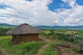 Cottage on mountain and perfect sky, Yoon Lai, Chiang Mai province , Thailand Royalty Free Stock Photo