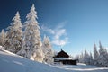 Cottage in the mountains Royalty Free Stock Photo