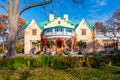 Cottage palace in Alexandria park in autumn, Saint Petersburg, Russia Royalty Free Stock Photo