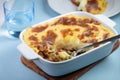 Cottage pie in a baking dish Royalty Free Stock Photo