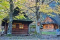 Cottage Podziar - crossroad, near the clearing, in the valley of the Dier creek between the Lower and the Upper Holes at the forme Royalty Free Stock Photo