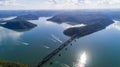 Cottage Point Ku-ring-gai area Northern Sydney Australia wharfs and boats Royalty Free Stock Photo