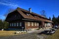 Cottage Rovina, Spring landscape around Hartmanice, ski resort, Bohemian Forest (ÃÂ umava), Czech Republic