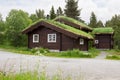 The cottages of Bardola Hoyfjellshotell in Geilo Royalty Free Stock Photo