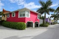 Cottages on the beach Royalty Free Stock Photo