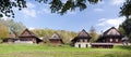 Cottages in countryside