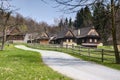 Cottages in countryside Royalty Free Stock Photo