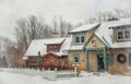 Cottages at Crystal Mountain Ski and Golf Resort.