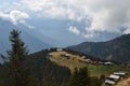 Cottages on mountain hillside