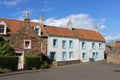 Cottages with red pantile roofs, Crail, Fife Royalty Free Stock Photo