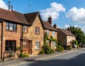 cottages in a small town in the UK, AI generated Royalty Free Stock Photo