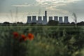 Cottam, Nottinghamshire, UK, June 2019, A view of Cottam Power Station in Nottinghamshire seen from Lincolnshire in the East