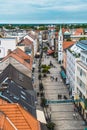 Pedestrian zone in Cottbus, Brandenburg, Germany: