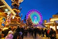 Cottbus christmas market by night