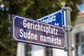 Cottbus city sign in germany