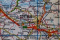 Cottbus, Germany, on a road m Royalty Free Stock Photo