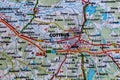 Cottbus, Germany, on a road m Royalty Free Stock Photo