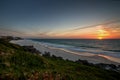 Cottesloe beach with sunset approaching Royalty Free Stock Photo
