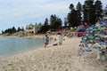 Cottesloe Beach during Sculpture by the sea exhibition. Perth. Western Australia Royalty Free Stock Photo