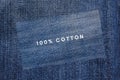 100% cotton Royalty Free Stock Photo
