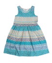 Cotton baby dress with a pattern. Isolate