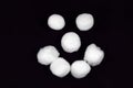 Cotton Ball Smiley Face Royalty Free Stock Photo