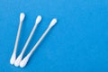 Cotton buds for cleaning auricles copy space