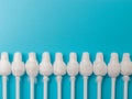 cotton buds close-up on a light background, for children, hygiene and ear cleaning Royalty Free Stock Photo