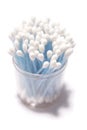 Cotton buds in container