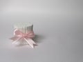 Cotton buds tied a ribbon with a bow Royalty Free Stock Photo