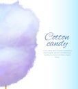 Cotton Candy Banner with Sweet Floss Spun Sugar