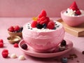 Cotton Candy Clouds: Sweeten Your Day with Pink Milk Bingsu Bliss