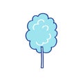 Cotton candy doodle icon, vector illustration Royalty Free Stock Photo