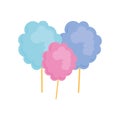 Cotton candy icon image Royalty Free Stock Photo