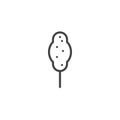 Cotton candy line icon Royalty Free Stock Photo