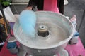 Cotton candy machine Royalty Free Stock Photo